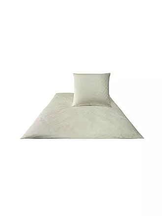 JOOP | Ropa de cama de satén Cornflower 70x90cm / 140x200cm Plata | creme